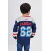 imageMarvel SpiderMan Mesh Hockey Jersey Long Sleeve TShirt Toddler to Big Kid Sizes 2T  1820Blue