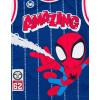 imageMarvel SpiderMan Miles Morales Hulk Mesh Jersey Tank Top Shirt and Basketball Shorts Toddler to Big Kid Sizes 2T  1820Blue  Amazing Spidey