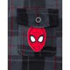 imageMarvel SpiderMan Plaid Flannel Hooded Shacket with Fleece Lining Toddler to Big Kid Sizes 3T  1416Gray  Red  Spiderman