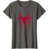 imageMarvel SpiderMan Red Spider Vintage Comic Icon TShirtAsphalt Grey