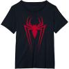 imageMarvel SpiderMan Red Spider Vintage Comic Icon TShirtBlack