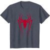 imageMarvel SpiderMan Red Spider Vintage Comic Icon TShirtHeather Blue