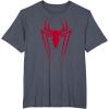 imageMarvel SpiderMan Red Spider Vintage Comic Icon TShirtHeather Blue