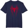 imageMarvel SpiderMan Red Spider Vintage Comic Icon TShirtNavy Blue