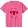 imageMarvel SpiderMan Red Spider Vintage Comic Icon TShirtPink Heather