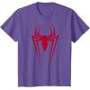 imageMarvel SpiderMan Red Spider Vintage Comic Icon TShirtPurple Heather