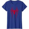 imageMarvel SpiderMan Red Spider Vintage Comic Icon TShirtRoyal Blue