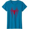 imageMarvel SpiderMan Red Spider Vintage Comic Icon TShirtSapphire Blue