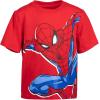 imageMarvel SpiderMan TShirt and French Terry Shorts Outfit Set Toddler to Big Kid Sizes 2T  1012Blue  Red
