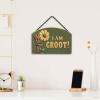 imageMarvel SpiderMan Upside Down Hanging Wood Wall Decor  I Am Amazing  Fun SpiderMan Sign for Movie Room or Kids BedroomGreen
