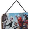 imageMarvel SpiderMan Upside Down Hanging Wood Wall Decor  I Am Amazing  Fun SpiderMan Sign for Movie Room or Kids BedroomRedBlue