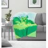 imageMarvel Spidey ampamp His Amazing Friends Ghost Spider Feather Knit Fluffy Throw Blanket  Gwen Stacy Fuzzy Blanket Measures 50 x 60 inch Super Soft Lightweight BeddingGreen  Minecraft