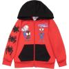 imageMarvel Spidey and His Amazing Friends Boys 2 Piece Fleece Set  Spiderman Zip Up Hoodie and Joggers 2Pack Bundle for KidsBlack  Red
