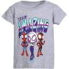 imageMarvel Spidey and His Amazing Friends Girls 2 Pack TShirts Toddler to Little KidGreyPurple