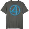imageMarvel Studios The Fantastic Four First Steps Costume Icon TShirtAsphalt Grey