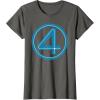 imageMarvel Studios The Fantastic Four First Steps Costume Icon TShirtAsphalt Grey