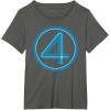 imageMarvel Studios The Fantastic Four First Steps Costume Icon TShirtAsphalt Grey