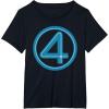 imageMarvel Studios The Fantastic Four First Steps Costume Icon TShirtBlack