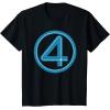 imageMarvel Studios The Fantastic Four First Steps Costume Icon TShirtBlack