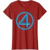 imageMarvel Studios The Fantastic Four First Steps Costume Icon TShirtCranberry Red