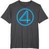 imageMarvel Studios The Fantastic Four First Steps Costume Icon TShirtDark Heather Grey