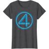 imageMarvel Studios The Fantastic Four First Steps Costume Icon TShirtDark Heather Grey