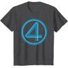 imageMarvel Studios The Fantastic Four First Steps Costume Icon TShirtDark Heather Grey