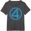 imageMarvel Studios The Fantastic Four First Steps Costume Icon TShirtDark Heather Grey