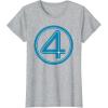 imageMarvel Studios The Fantastic Four First Steps Costume Icon TShirtHeather Grey