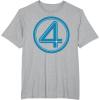 imageMarvel Studios The Fantastic Four First Steps Costume Icon TShirtHeather Grey