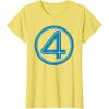 imageMarvel Studios The Fantastic Four First Steps Costume Icon TShirtLemon Yellow