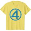 imageMarvel Studios The Fantastic Four First Steps Costume Icon TShirtLemon Yellow