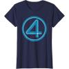 imageMarvel Studios The Fantastic Four First Steps Costume Icon TShirtNavy Blue