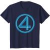 imageMarvel Studios The Fantastic Four First Steps Costume Icon TShirtNavy Blue