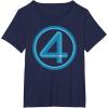imageMarvel Studios The Fantastic Four First Steps Costume Icon TShirtNavy Blue