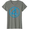imageMarvel Studios The Fantastic Four First Steps Costume Icon TShirtOlive Heather