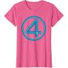 imageMarvel Studios The Fantastic Four First Steps Costume Icon TShirtPink Heather