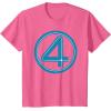 imageMarvel Studios The Fantastic Four First Steps Costume Icon TShirtPink Heather