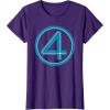 imageMarvel Studios The Fantastic Four First Steps Costume Icon TShirtPurple