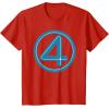 imageMarvel Studios The Fantastic Four First Steps Costume Icon TShirtRed