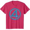 imageMarvel Studios The Fantastic Four First Steps Costume Icon TShirtRed Heather