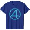 imageMarvel Studios The Fantastic Four First Steps Costume Icon TShirtRoyal Blue