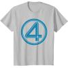 imageMarvel Studios The Fantastic Four First Steps Costume Icon TShirtSilver Grey