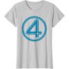 imageMarvel Studios The Fantastic Four First Steps Costume Icon TShirtSilver Grey