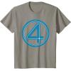 imageMarvel Studios The Fantastic Four First Steps Costume Icon TShirtSlate Grey