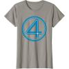 imageMarvel Studios The Fantastic Four First Steps Costume Icon TShirtSlate Grey