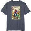 imageMarvel The Amazing SpiderMan Comic TShirt TShirtHeather Blue