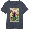 imageMarvel The Amazing SpiderMan Comic TShirt TShirtHeather Blue