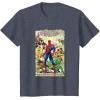 imageMarvel The Amazing SpiderMan Comic TShirt TShirtHeather Blue