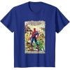 imageMarvel The Amazing SpiderMan Comic TShirt TShirtRoyal Blue